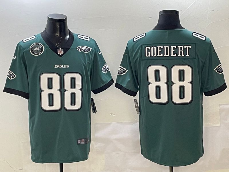 Men Philadelphia Eagles #88 Goedert Green Second generation Nike 2025 Limited NFL Jersey style 6